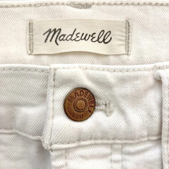 MADEWELL The Perfect Vintage Wide Leg Jeans in Vintage Canvas Ivory Cream